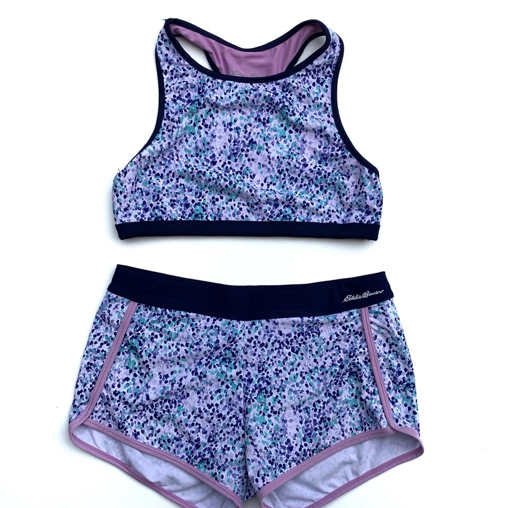 Eddie Bauer Blue and Purple Swimsuit
